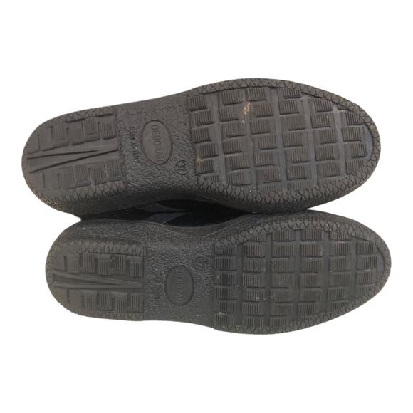 Deborah Black Fur Boots with 100% Wool Sherpa Interior Italy Size 37 - Picture 7 of 15